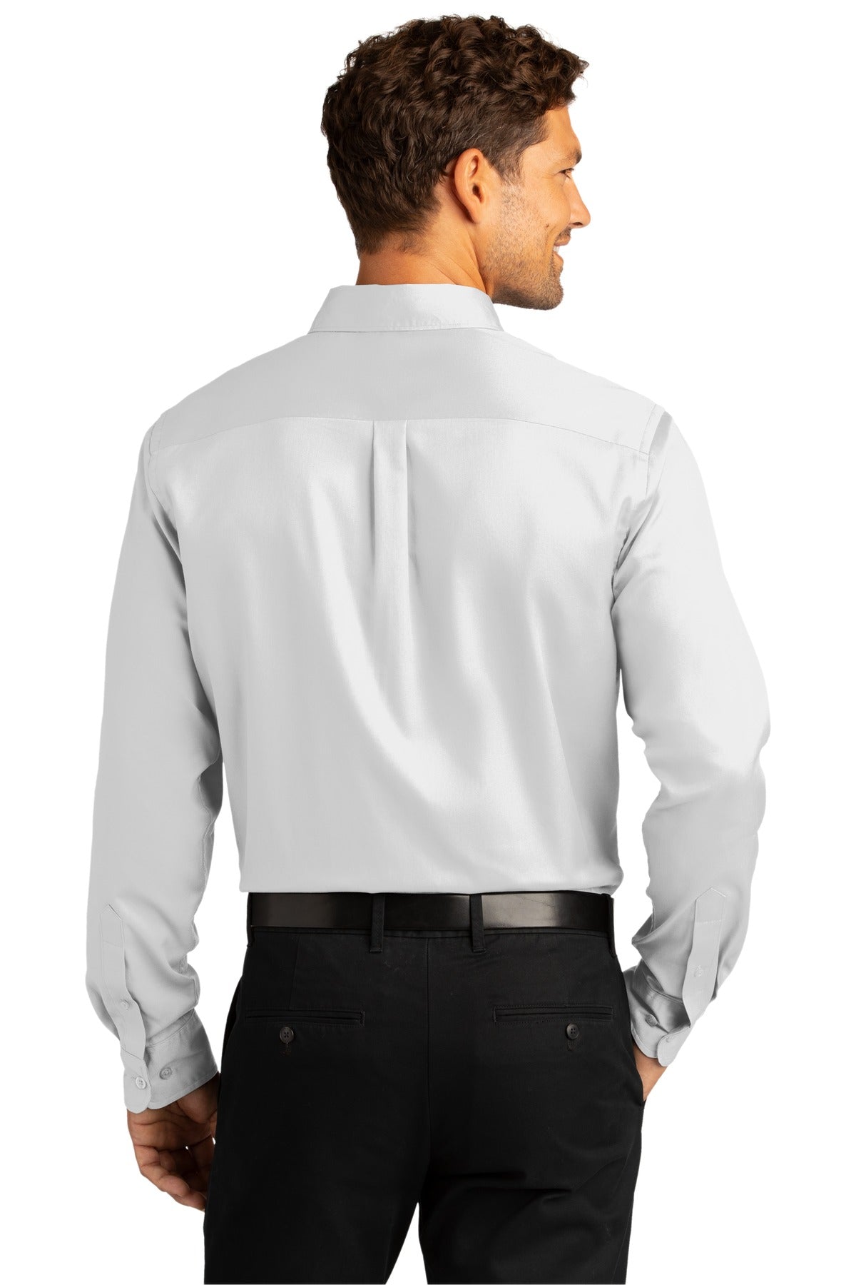 Port Authority Men's Long Sleeve SuperPro React Twill Shirt. W808 1 of 2