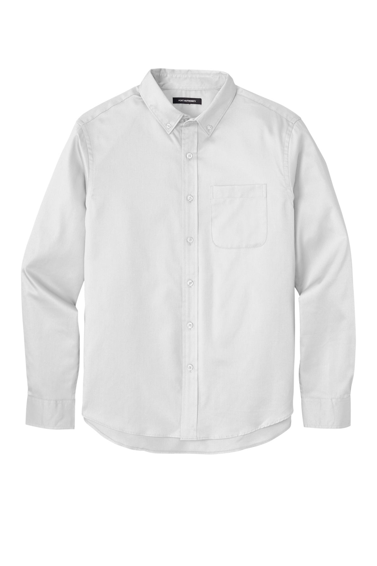 Port Authority Men's Long Sleeve SuperPro React Twill Shirt. W808 1 of 2