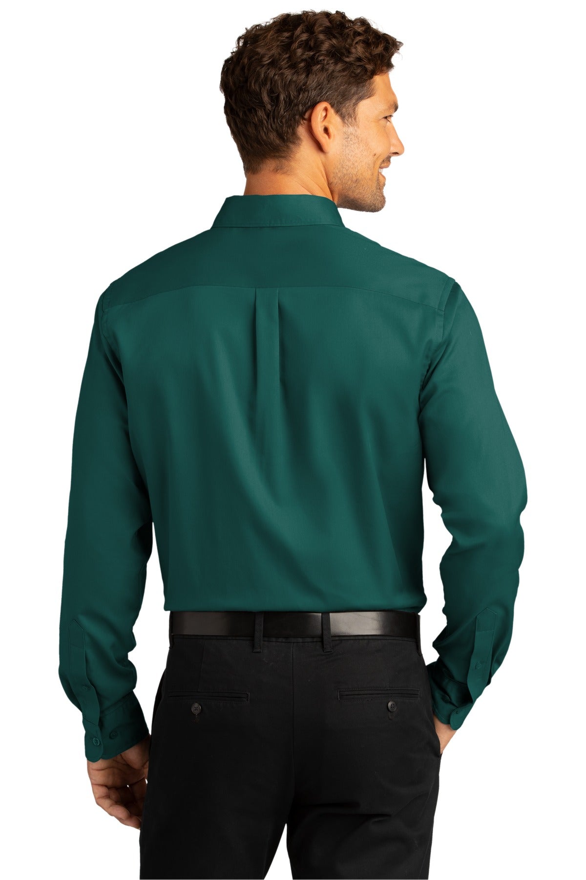 Port Authority Men's Long Sleeve SuperPro React Twill Shirt. W808 1 of 2