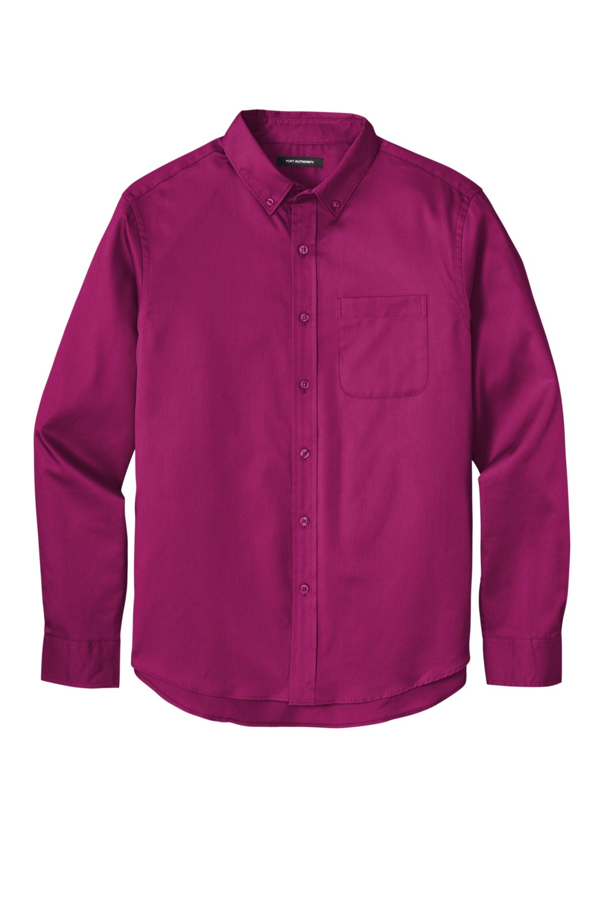 Port Authority Men's Long Sleeve SuperPro React Twill Shirt. W808 1 of 2