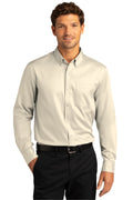 Port Authority Men's Long Sleeve SuperPro React Twill Shirt. W808 1 of 2