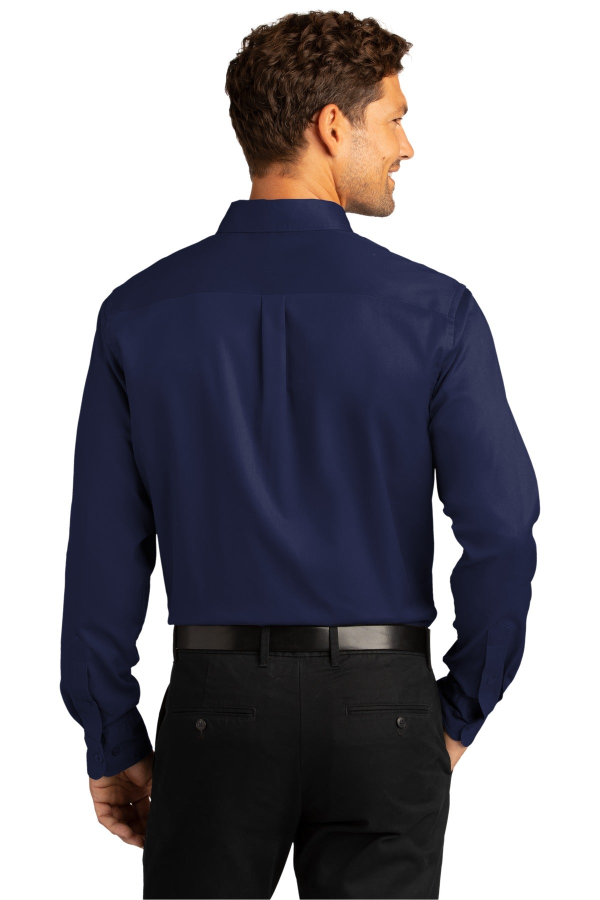 Port Authority Long Sleeve SuperPro React Twill Shirt. W808 2 of 2