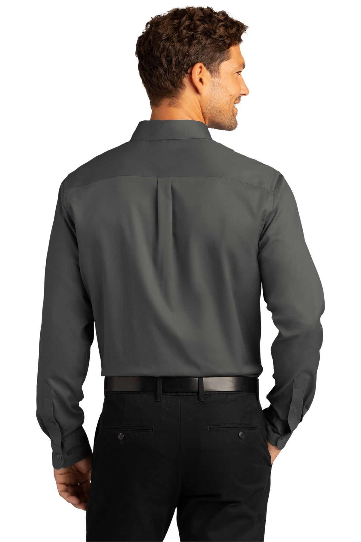 Port Authority Long Sleeve SuperPro React Twill Shirt. W808 2 of 2