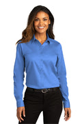 Port Authority Ladies Long Sleeve SuperPro ReactTwill Shirt. LW808 Port Authority
