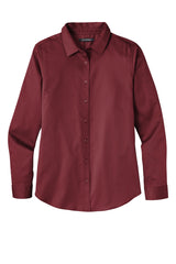 Port Authority Ladies Long Sleeve SuperPro ReactTwill Shirt. LW808 Port Authority