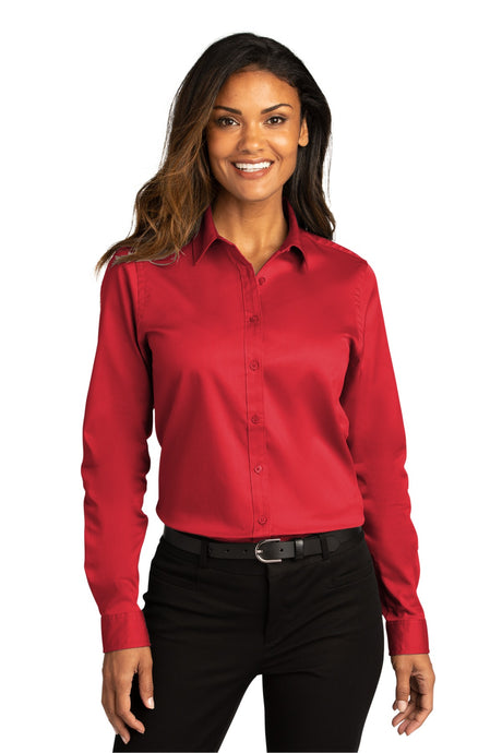Port Authority Ladies Long Sleeve SuperPro ReactTwill Shirt. LW808 Port Authority