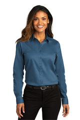 Port Authority Ladies Long Sleeve SuperPro ReactTwill Shirt. LW808 Port Authority