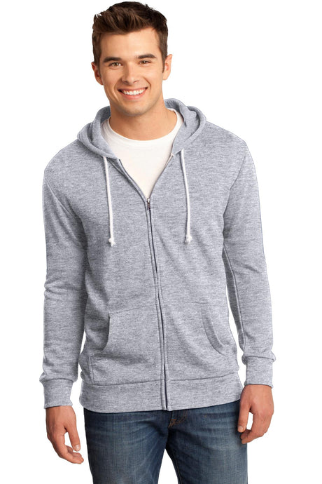 District - Young Mens Core Fleece Full-Zip Hoodie DT190 District