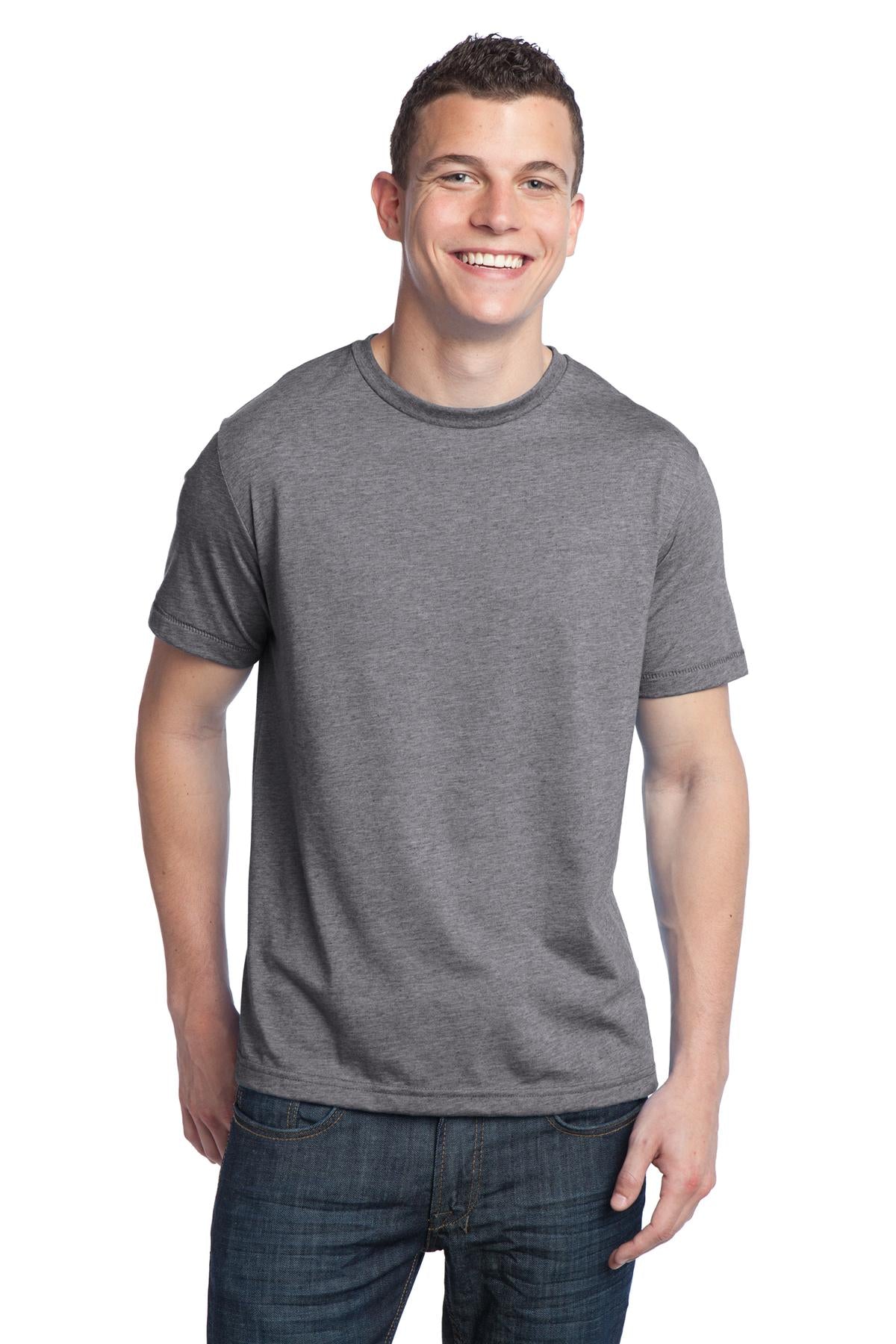 District - Young Mens Tri-Blend Crewneck Tee. DT142 District