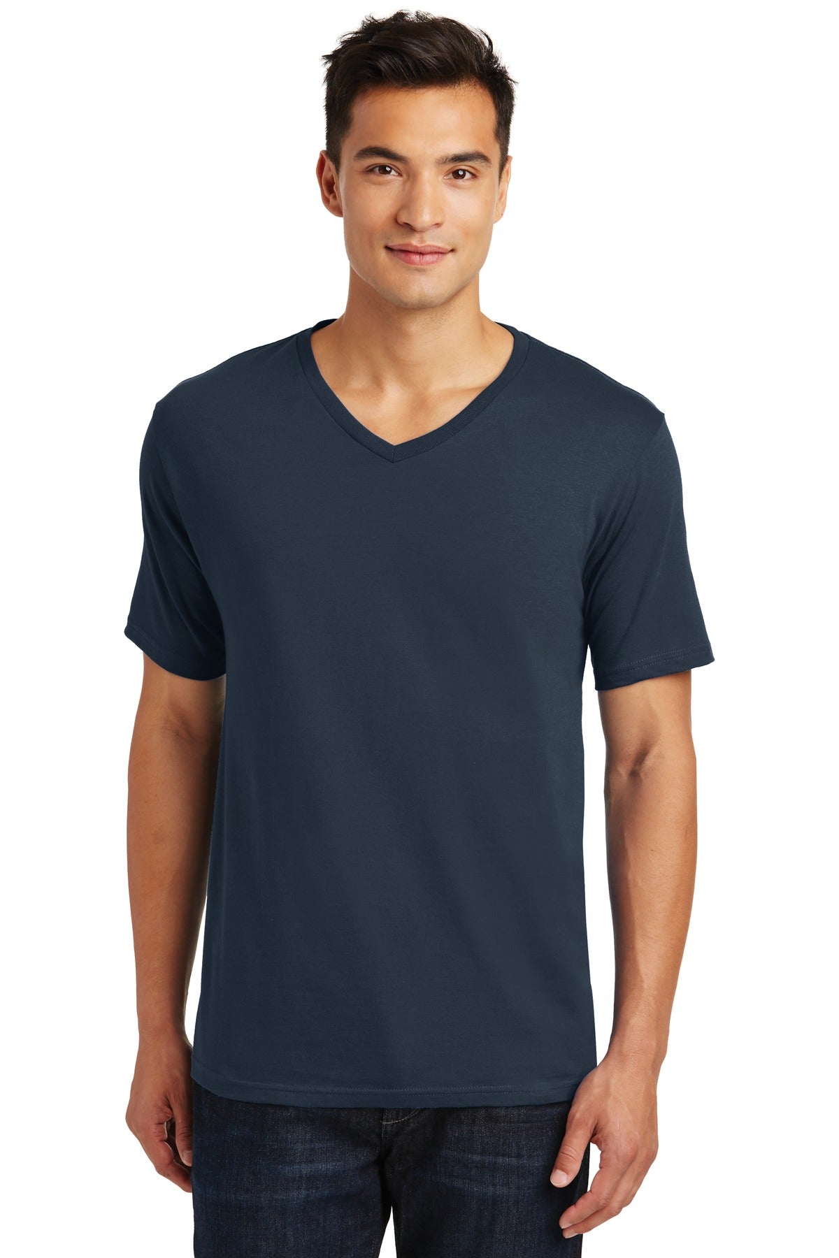 District Made Mens Perfect Weight V-Neck Tee. DT1170 District