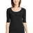Anvil Ladies Tri-Blend Deep Scoop Neck 1/2-Sleeve Tee. 6756L Anvil