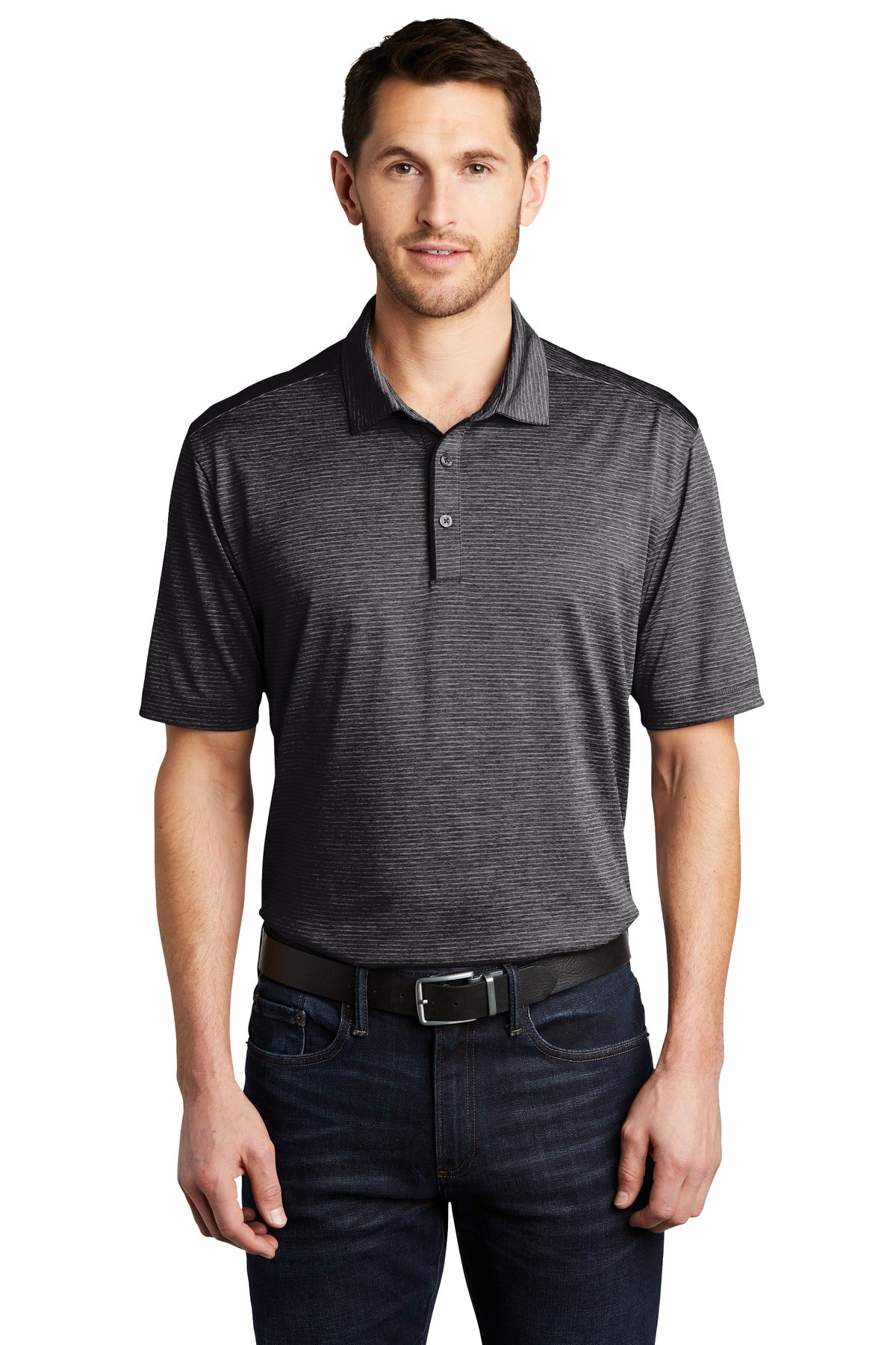 Port Authority Men's Shadow Stripe Polo. K585 Port Authority