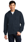 District Men's V.I.T.Fleece Full-Zip Hoodie DT6102 1 of 2 District