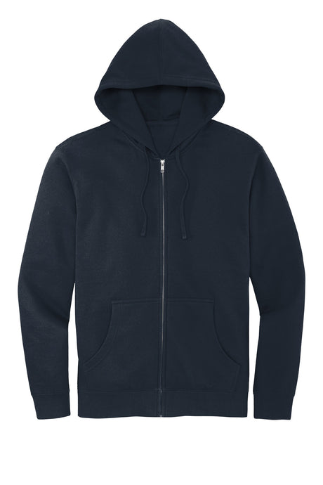 District Men's V.I.T.Fleece Full-Zip Hoodie DT6102 1 of 2 District