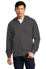 District Men's V.I.T.Fleece Full-Zip Hoodie DT6102 1 of 2 District
