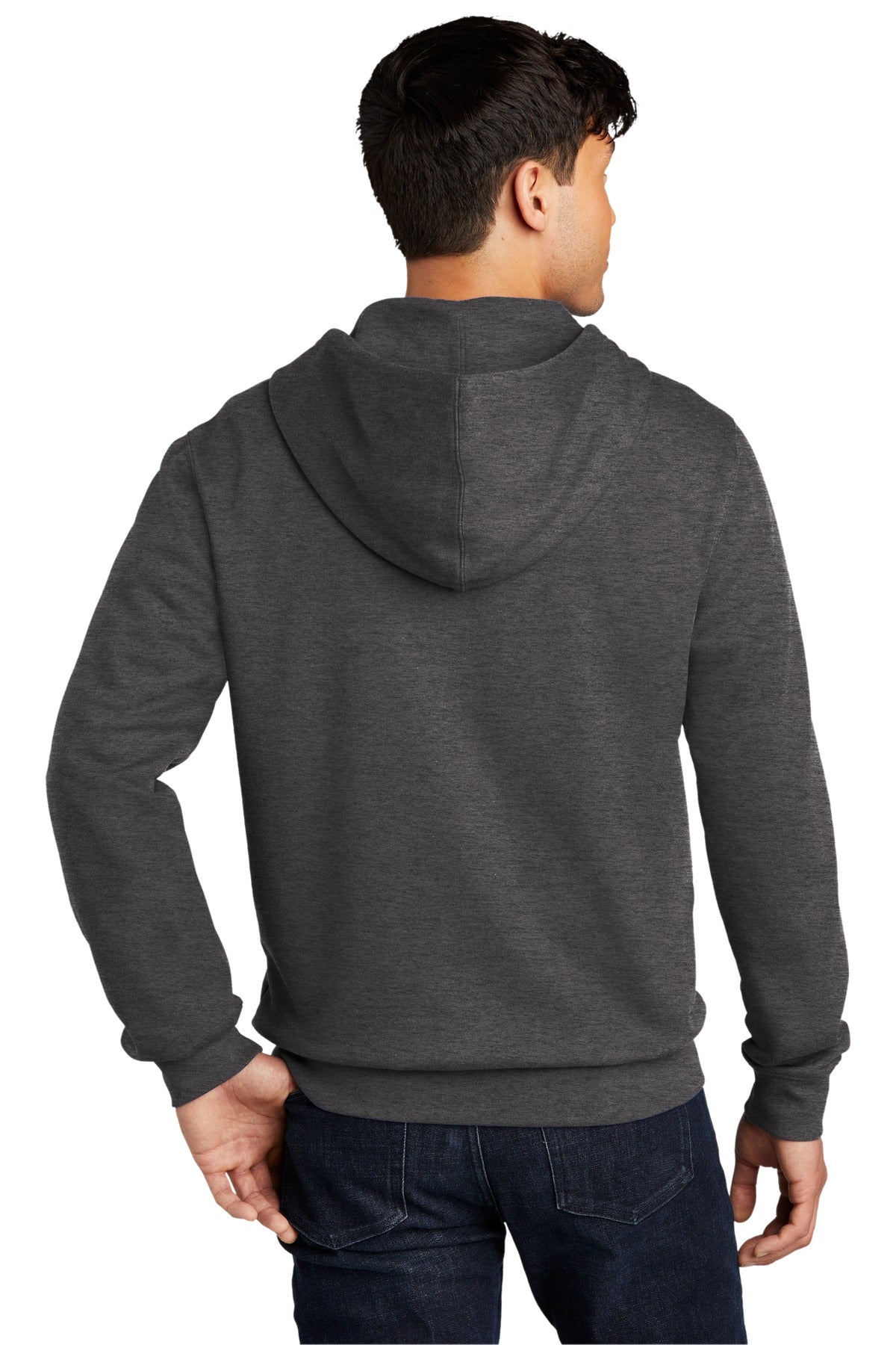 District Men's V.I.T.Fleece Full-Zip Hoodie DT6102 1 of 2 District