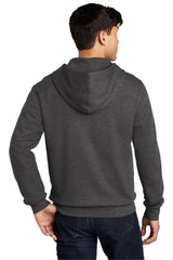 District Men's V.I.T.Fleece Full-Zip Hoodie DT6102 1 of 2 District