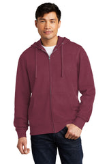District Men's V.I.T.Fleece Full-Zip Hoodie DT6102 1 of 2 District
