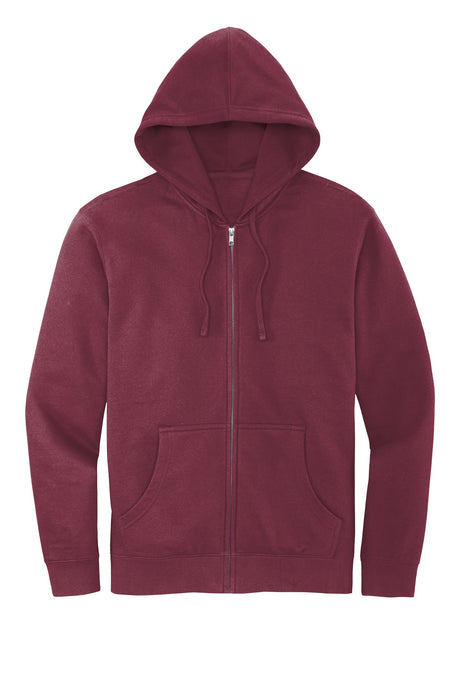District Men's V.I.T.Fleece Full-Zip Hoodie DT6102 1 of 2 District