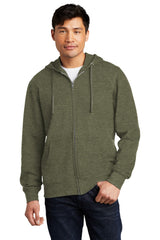 District Men's V.I.T.Fleece Full-Zip Hoodie DT6102 1 of 2 District