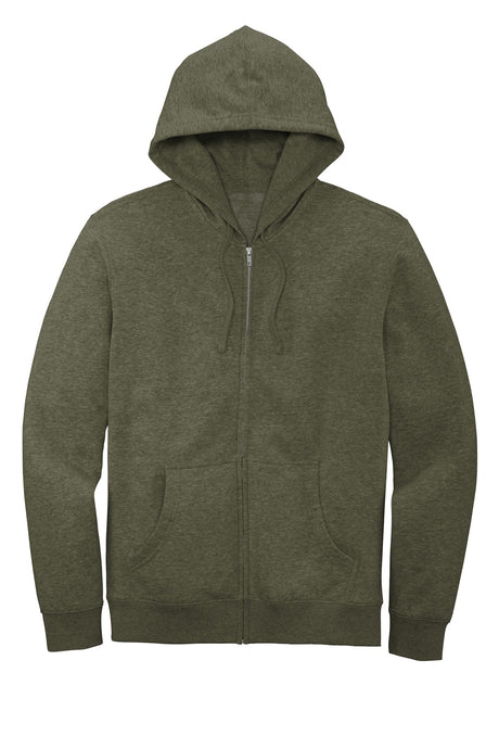 District Men's V.I.T.Fleece Full-Zip Hoodie DT6102 1 of 2 District