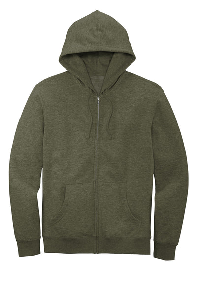 District Men's V.I.T.Fleece Full-Zip Hoodie DT6102 1 of 2