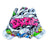 Battle Youth Grafitti Football Receiver Gloves Battle