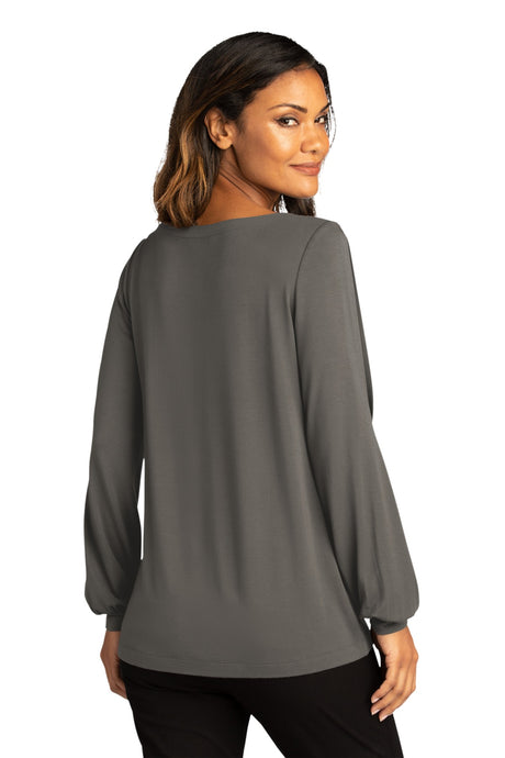 Port Authority Ladies Luxe Knit Jewel Neck Top. LK5600 Port Authority
