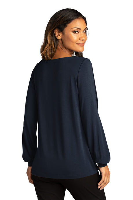Port Authority Ladies Luxe Knit Jewel Neck Top. LK5600 Port Authority