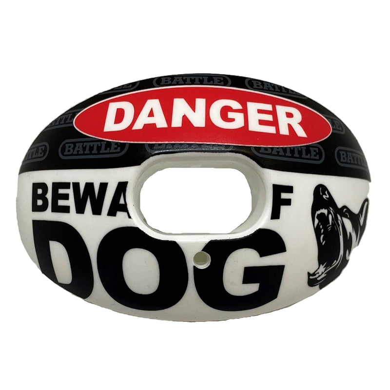 Battle Beware of Dog Oxygen Football Mouthguard