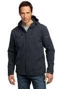 Port Authority Men's Textured Hooded Soft Shell Jacket. J706 Port Authority