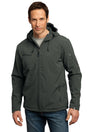Port Authority Men's Textured Hooded Soft Shell Jacket. J706 Port Authority