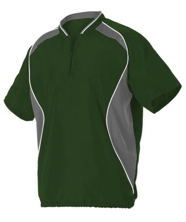 Badger Youth Shorts Sleeve Baseball Batters Jacket Badger