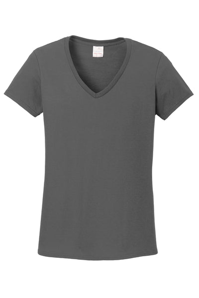 Gildan Women's Heavy Cotton 100% Cotton V-Neck T-Shirt 5V00L