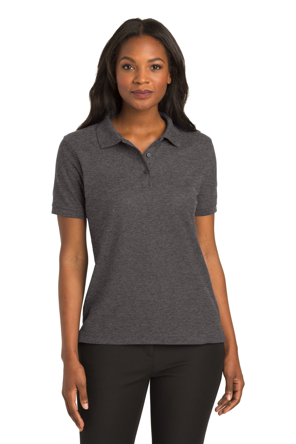 Port Authority Women's Silk Touch Polo.  L500 1 of 4