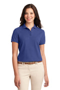 Port Authority Women's Silk Touch Polo.  L500 1 of 4