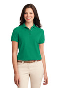 Port Authority Women's Silk Touch Polo.  L500 2 of 4