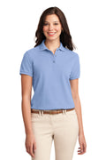 Port Authority Women's Silk Touch Polo.  L500 2 of 4