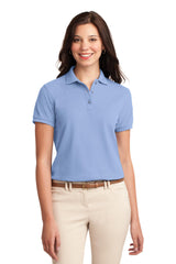 Port Authority Women's Silk Touch Polo.  L500 2 of 4