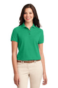 Port Authority Women's Silk Touch Polo.  L500 2 of 4