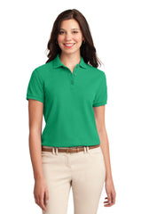 Port Authority Women's Silk Touch Polo.  L500 2 of 4
