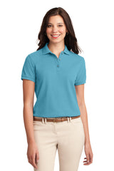 Port Authority Women's Silk Touch Polo.  L500 3 of 4