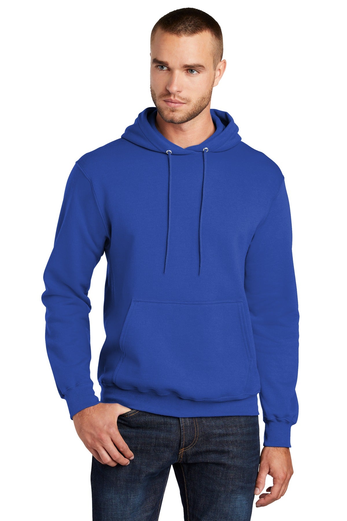 Port & Company Men's Core Fleece Pullover Hooded Sweatshirt. PC78H 3 of 4 Port & Company