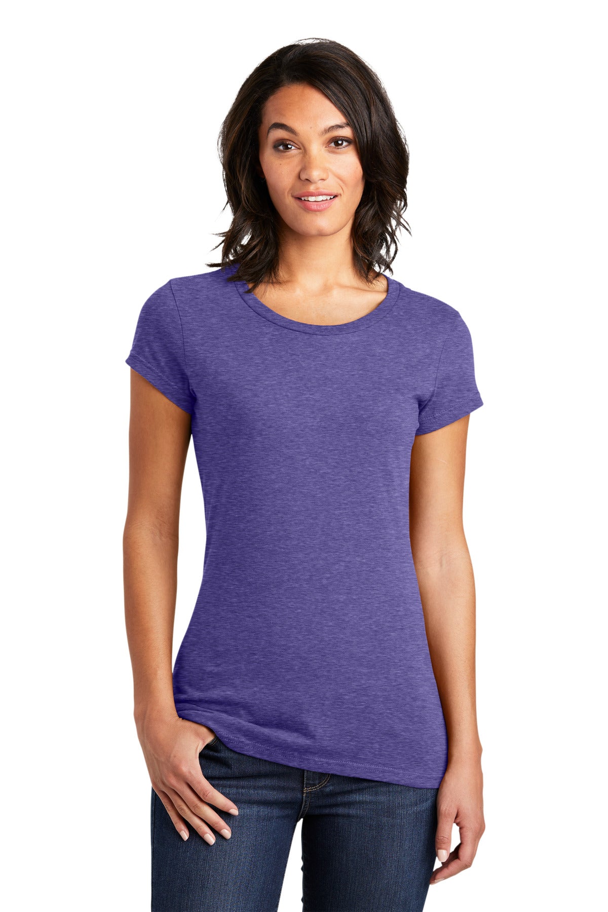 District Women's Fitted Very Important Tee. DT6001 1 of 3 District