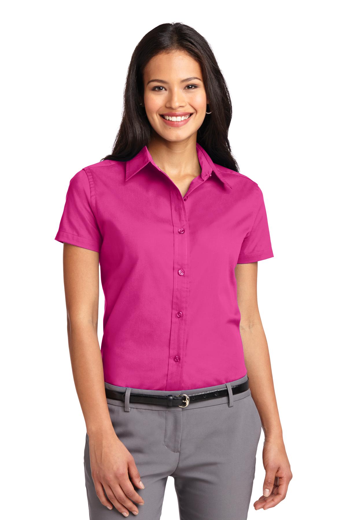 Port Authority Women's Short Sleeve Easy Care Shirt.  L508 1 of 3
