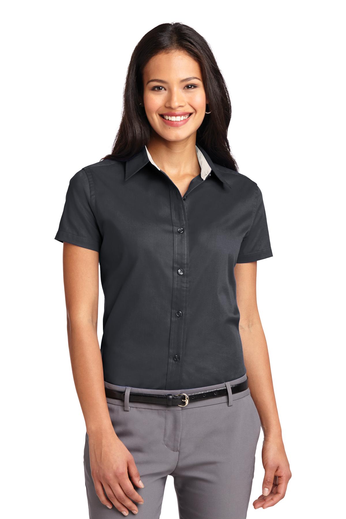 Port Authority Women's Short Sleeve Easy Care Shirt.  L508 1 of 3