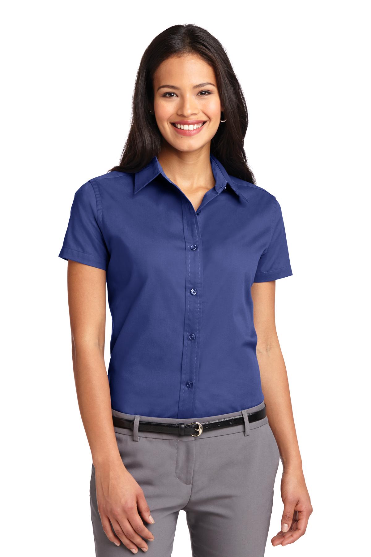 Port Authority Women's Short Sleeve Easy Care Shirt.  L508 1 of 3