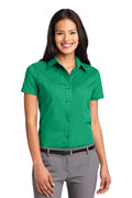 Port Authority Women's Short Sleeve Easy Care Shirt. L508 2 of 3 Womens Apparel Shirts & Tops