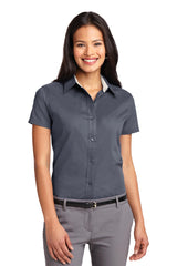 Port Authority Ladies Short Sleeve Easy Care  Shirt.  L508 3 of 3
