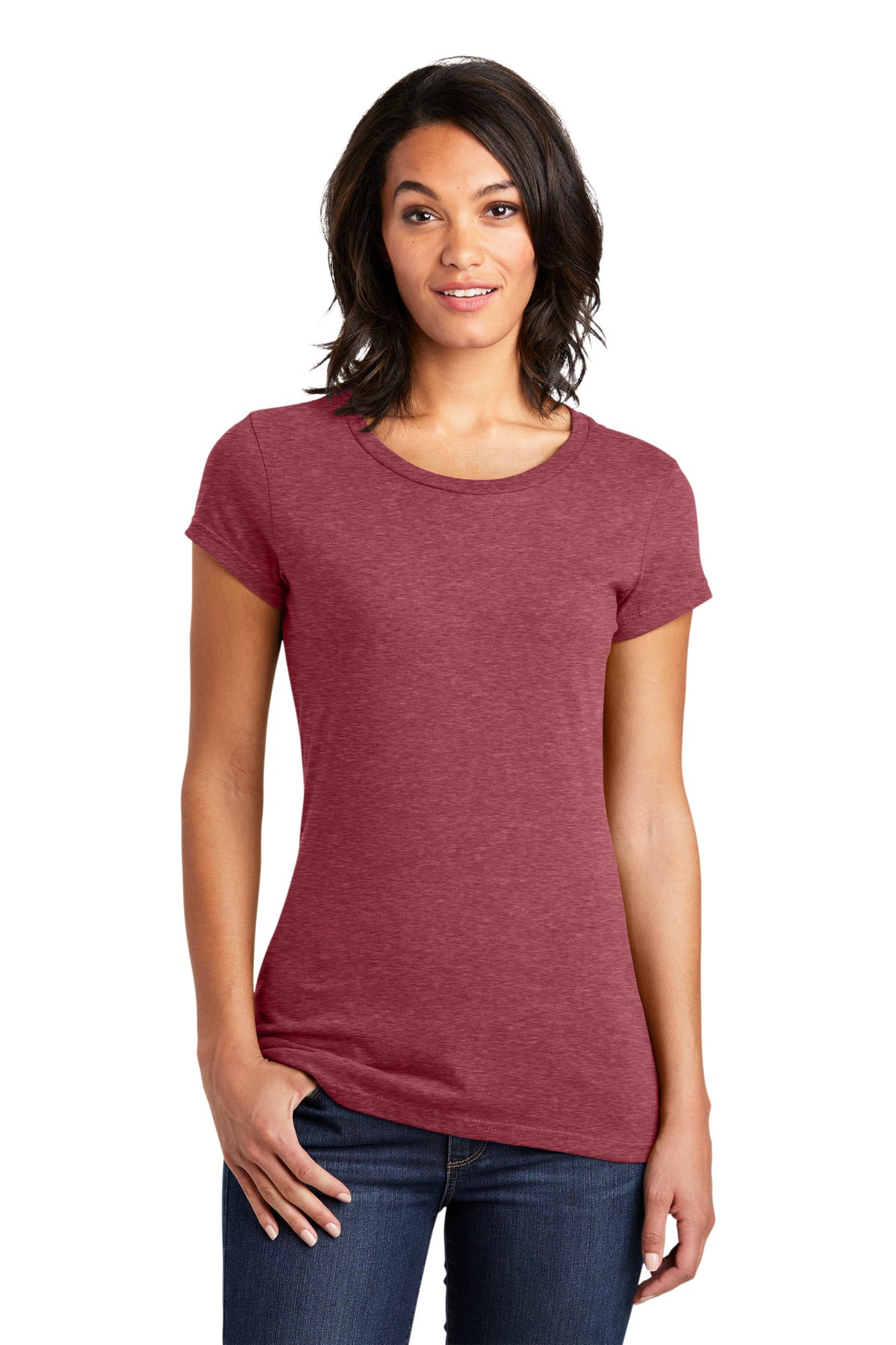 District Women's Fitted Very Important Tee. DT6001 2 of 3 District